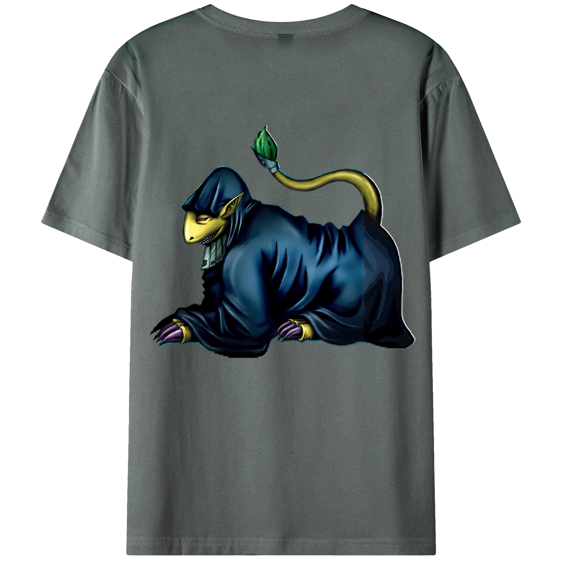 （画像用） 遊☆戯☆王 Yu-Gi-Oh! 綿100％ メンズ半袖Tシャツ（バックプリント） 通気性